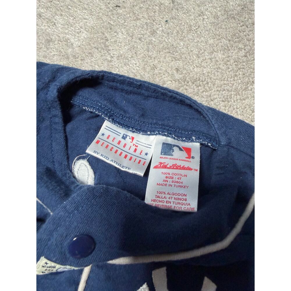 Vintage MLB Yankees 4T Two Piece Matching Set Navy Tan - Picture 8 of 10